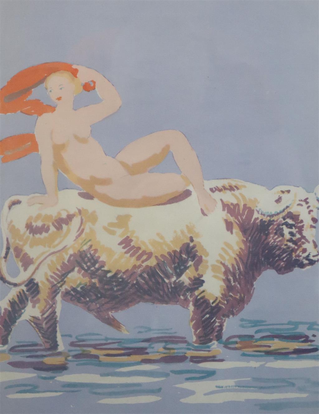 § Duncan Grant (1885-1978) Europa and the bull 12 x 9.5in.
